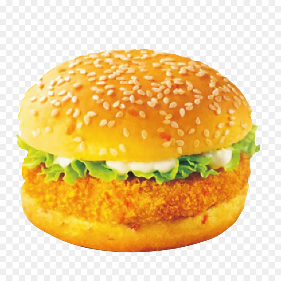 Hamburger KFC Fried chicken sandwich di Pollo - Vettore di hamburger di pollo