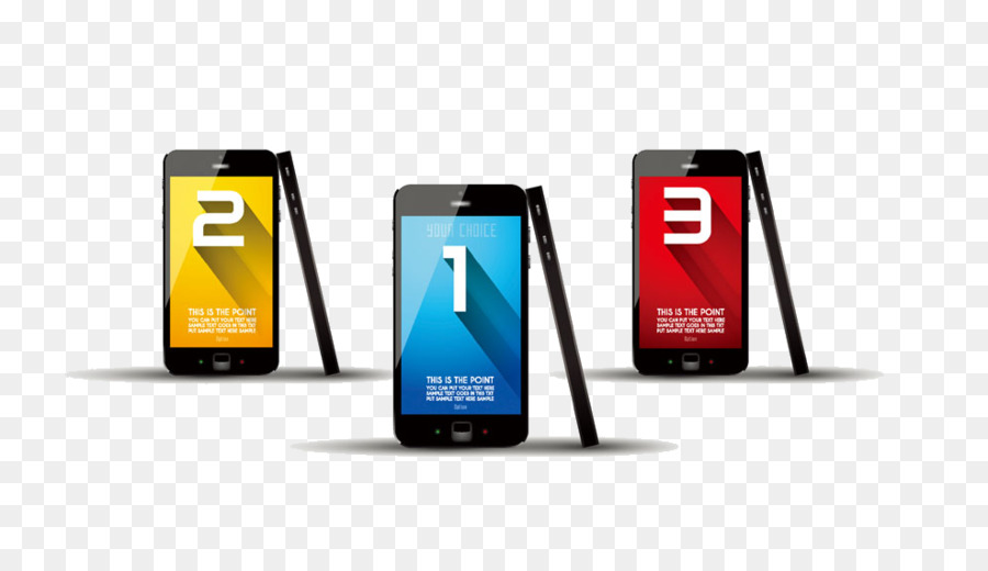 Smartphone-Touchscreen-Infografik - Smartphone-material