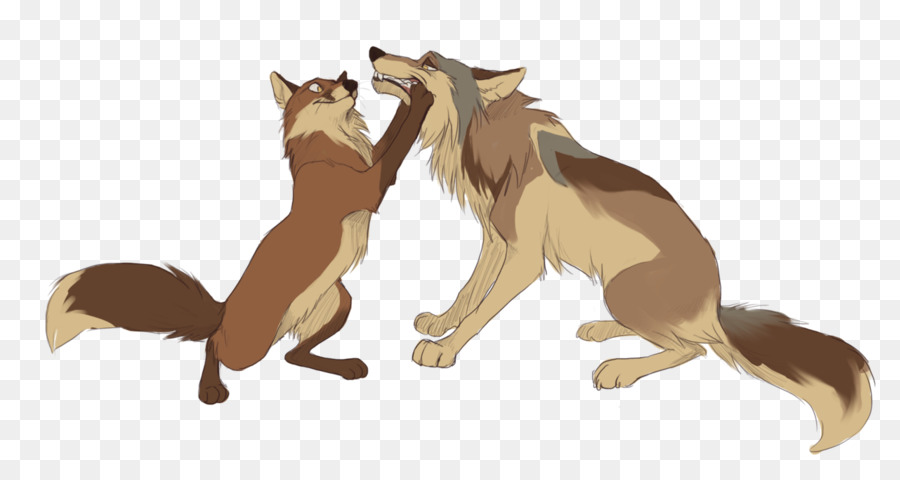 Fox Cane Cartone Animato - cartoon lupo