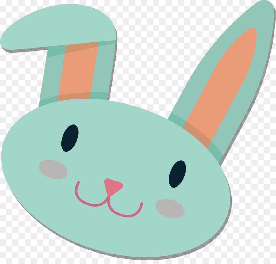 Coniglio Sticker Cartoon - Coniglietto del fumetto adesivi