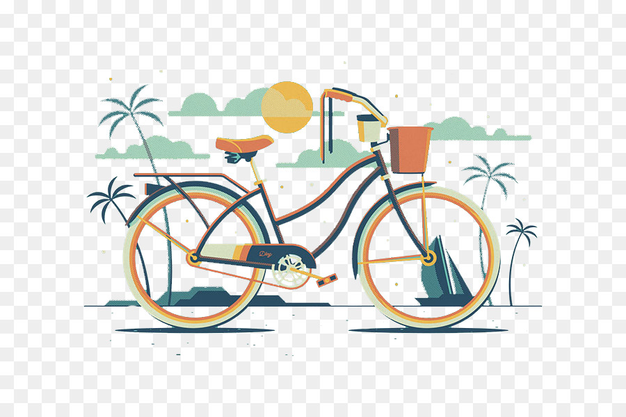 Ruota di bicicletta Moto Illustrazione - La signora bici