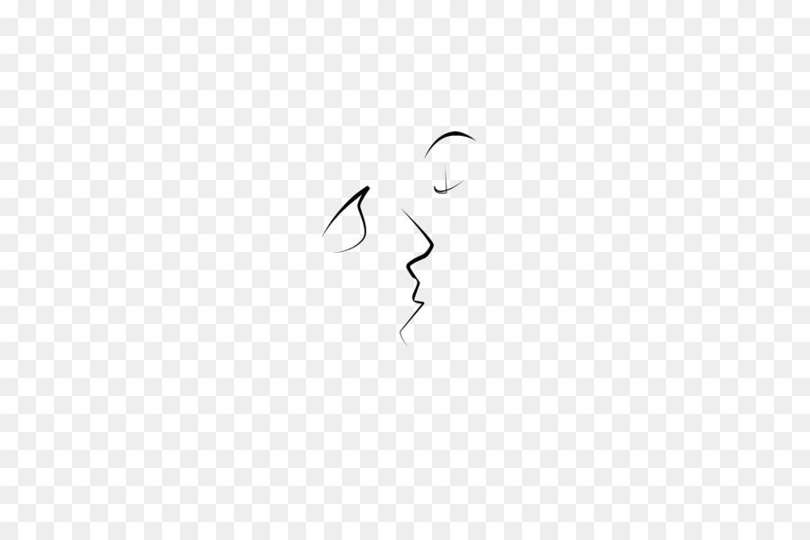 Küssen, Zeichnung, Symbol - Kiss Linie