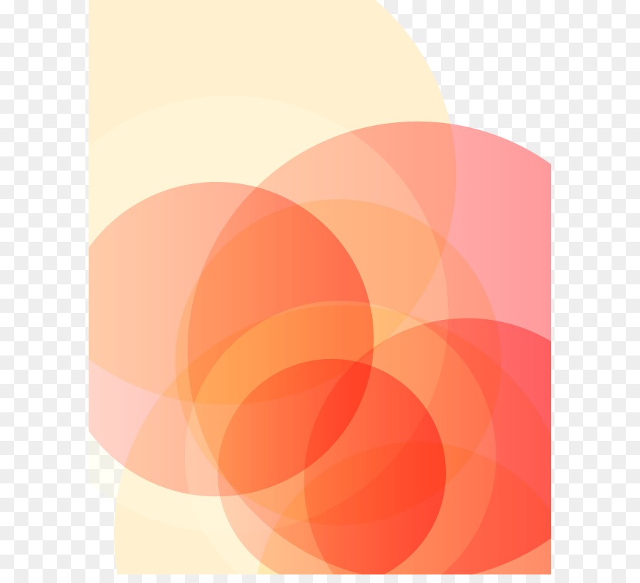 Orange - Vibrant orange ring-design, Vektor-material