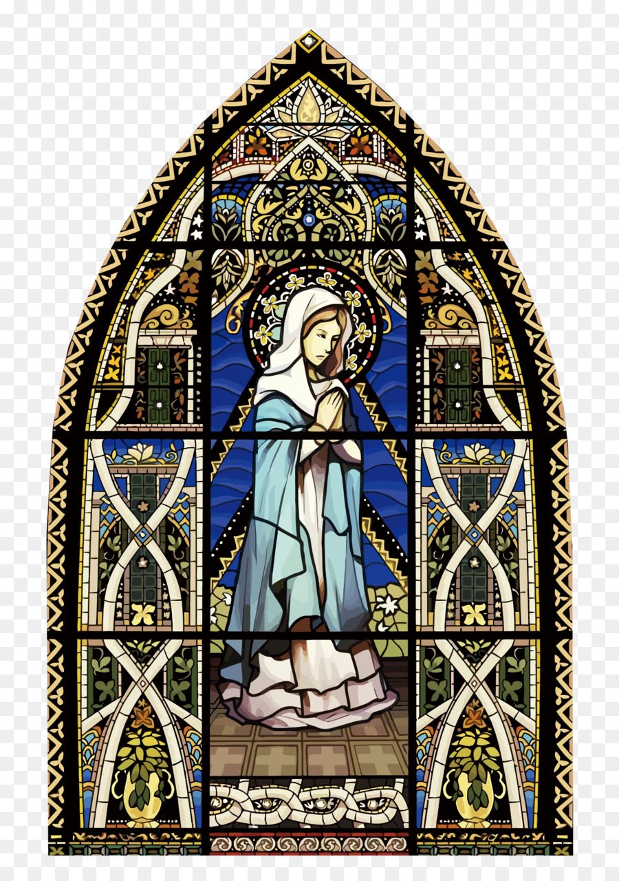 Glasfenster der Kirche - Vector das Glas von der Kirche