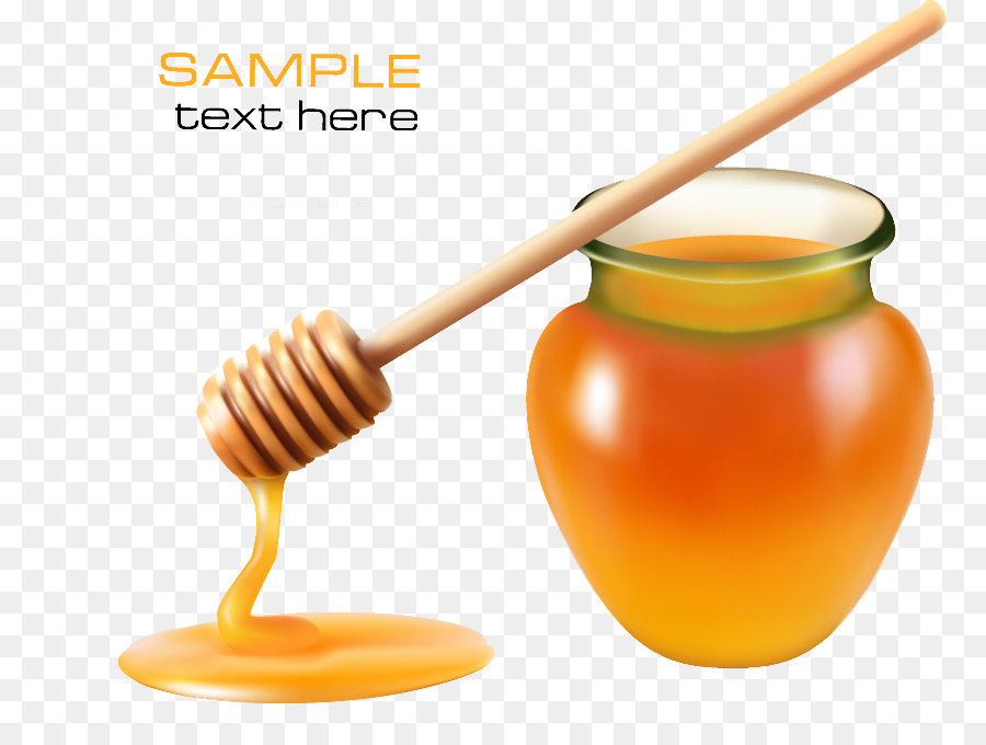 Waben-Glas, Clip-art - Hammer und honey pot-Bild