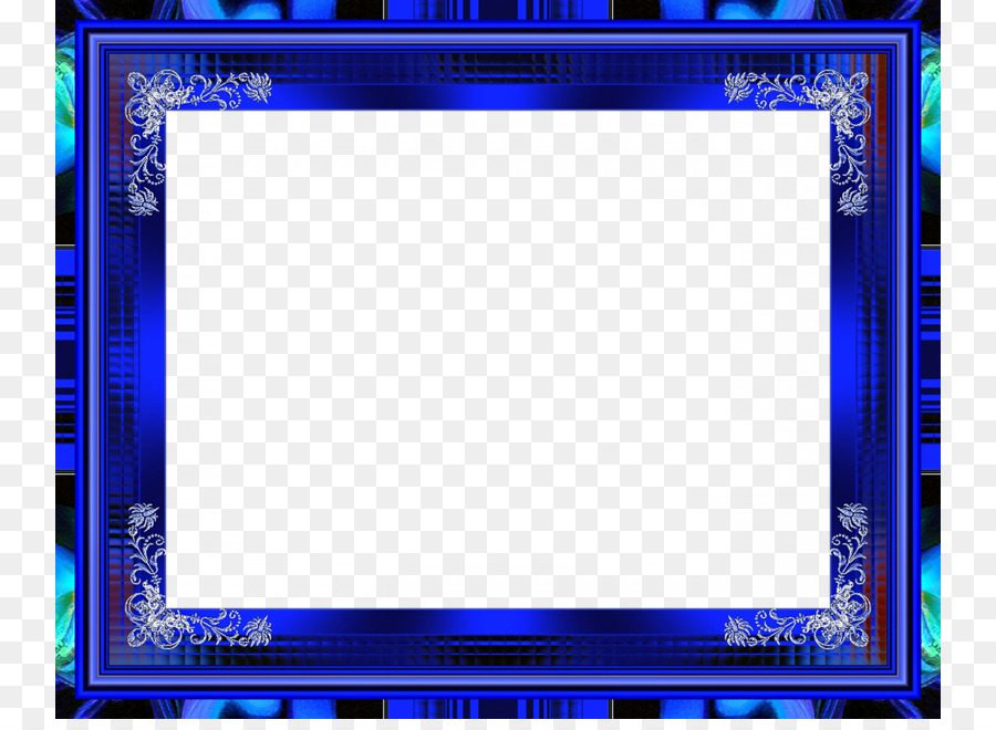 Bilderrahmen Clip art - blauer Rahmen