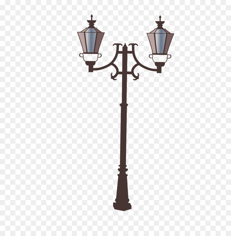 Strada di luce della Lampada - Francese, luci di via vettore materiale