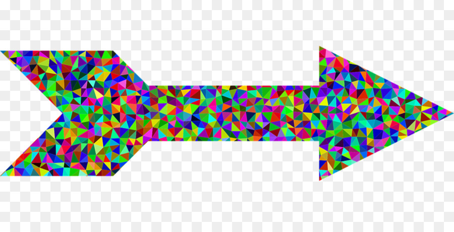 Arte Pixabay Low poly - Freccia che indica la direzione della sfumatura