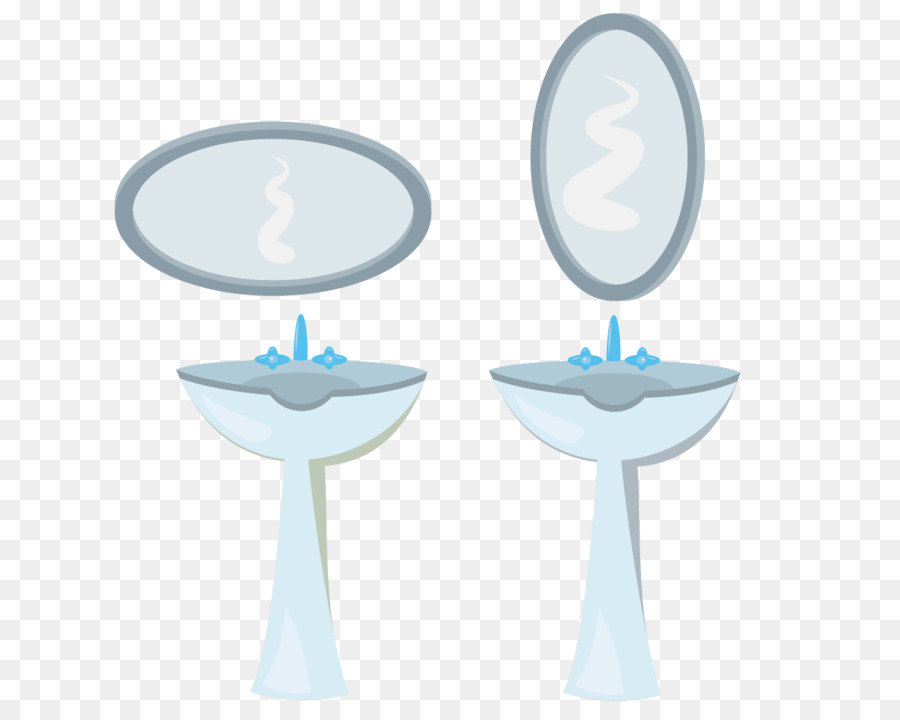 Lavello Specchio - Dipinte a mano, lavabo e specchio