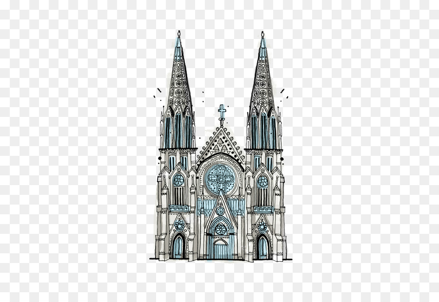 Manhattan Alle Gebäude in New York:, Die Ich Bisher Gezogen Australien Zeichnung - Heilige Kirche
