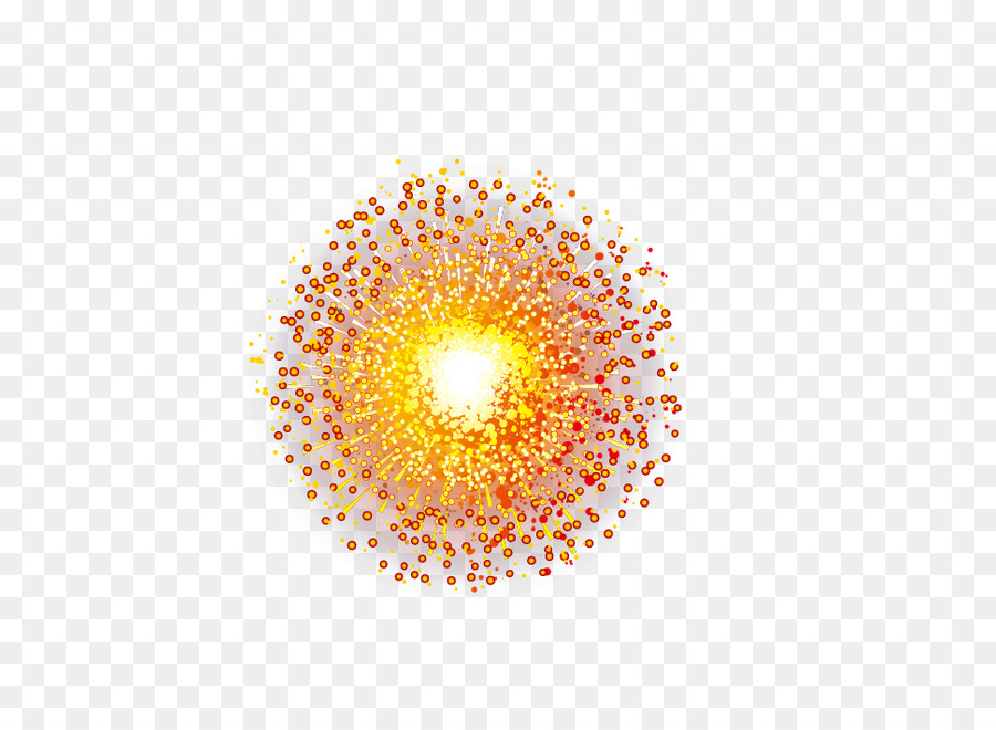 Kreis Muster - Orange Feuerwerk
