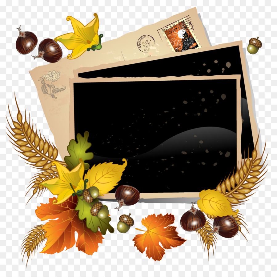 Super Fruit Fall Autunno - Autunno Vintage Frame