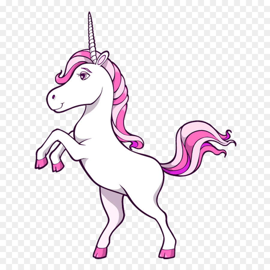 Unicorno Cavallo illustrazione Stock - Rosa cavallo