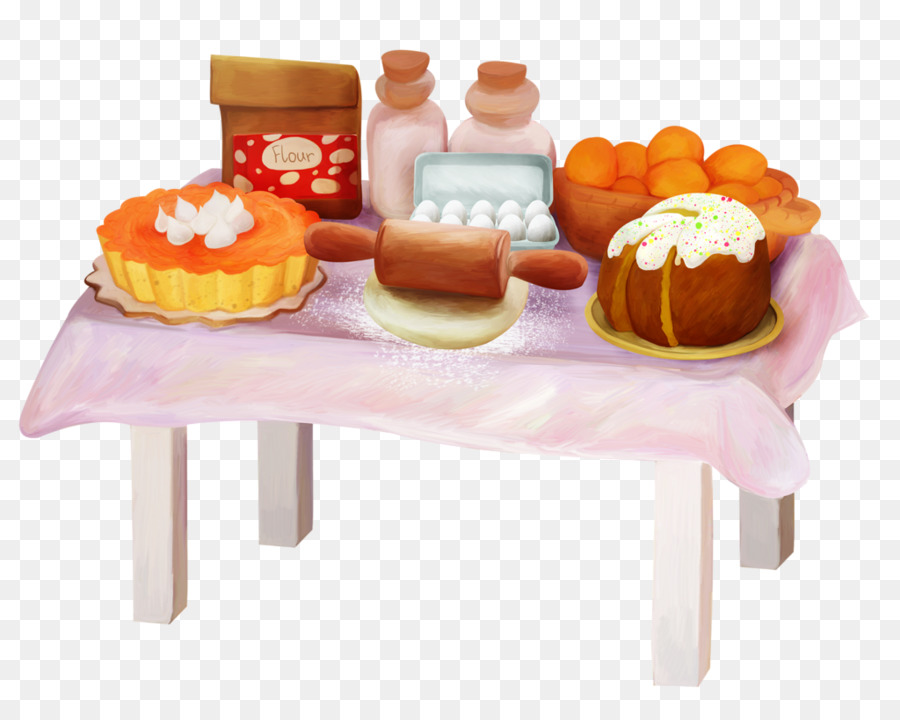 Kuchen-Tabelle - Eine Tabelle von Lebensmitteln