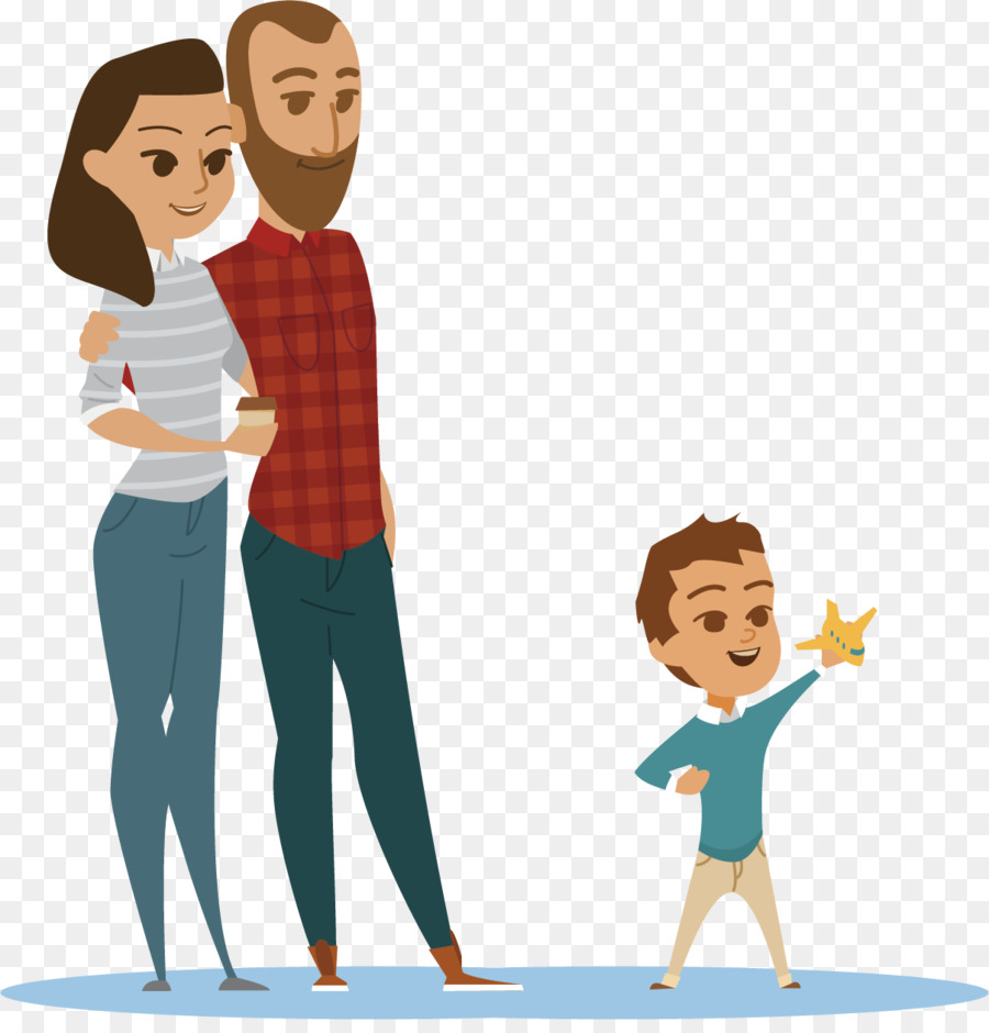 Hoạt hình gia Đình thiết kế Phẳng Hoạt hình - Cha mẹ hạnh phúc áp phích đứa  trẻ yếu tố png tải về - Miễn phí trong suốt Gia đình png Tải về.