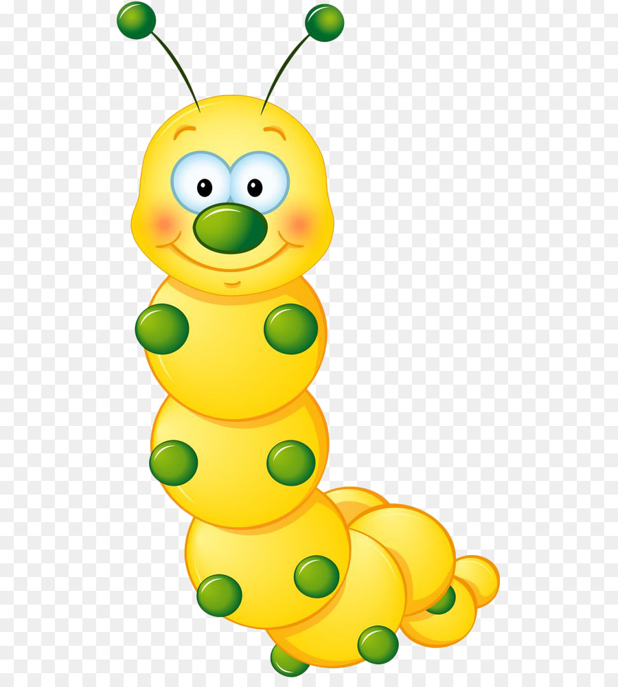 Insetto Farfalla Bug! Bug! Bug! Clip art - Dipinto di giallo caterpillar