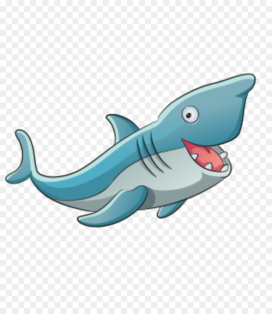 Squalo di Wall decal Adesivo Bambino - Cartoon squali