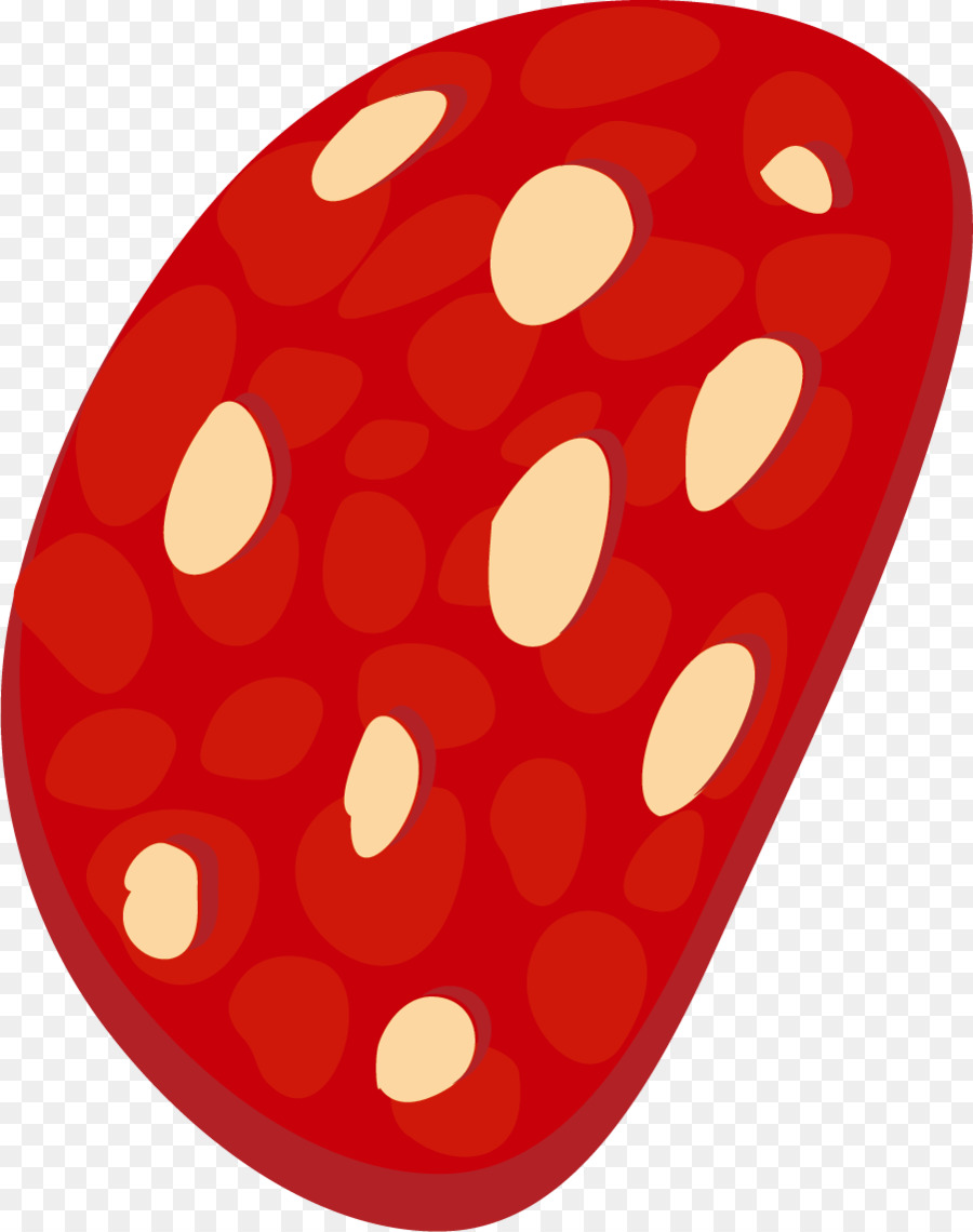 Salsiccia Di Prosciutto - Dipinti a mano rosso prosciutto
