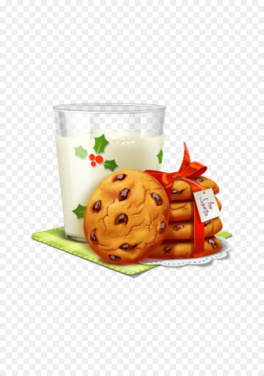 Weihnachten Santa Claus Symbol - Milch Kekse