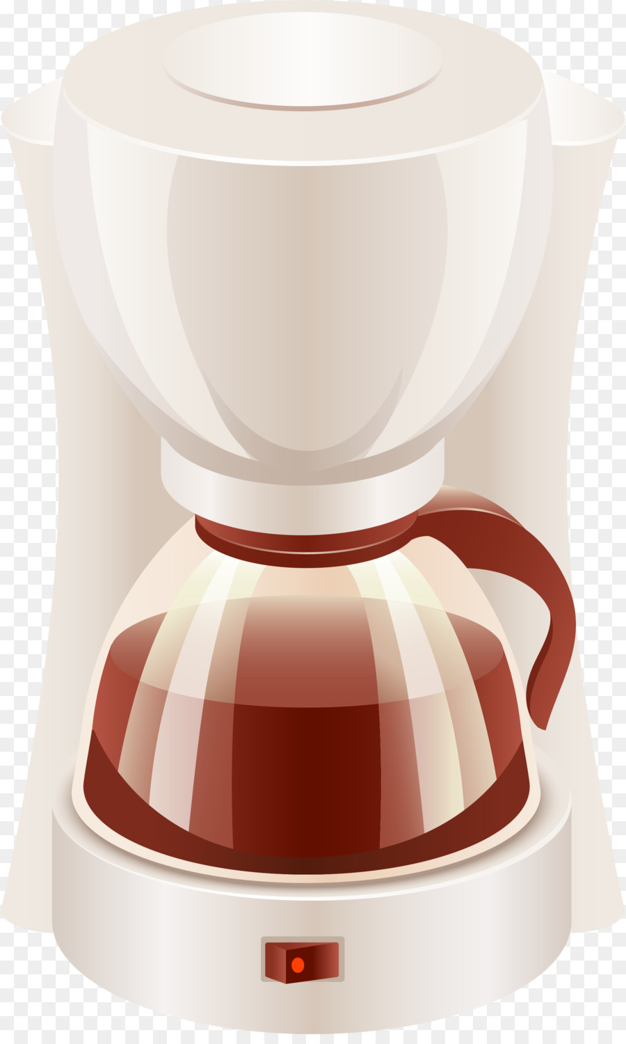 Kaffee Symbol - Hand lackierten weißen Sanduhr