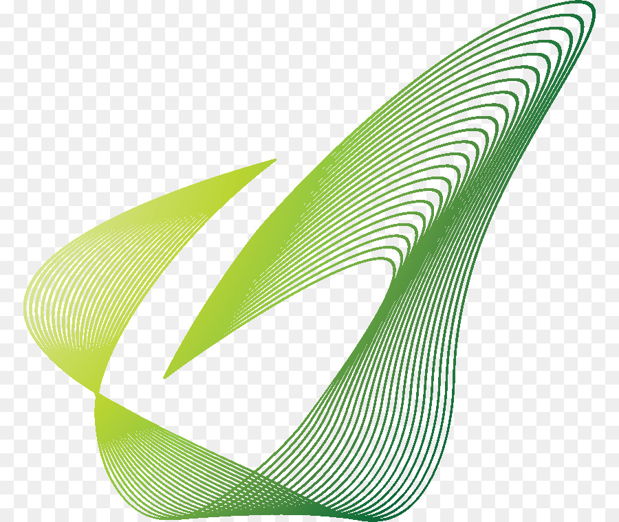 Linea di computer grafica 3D Icona - Fantascienza verde gradiente linee