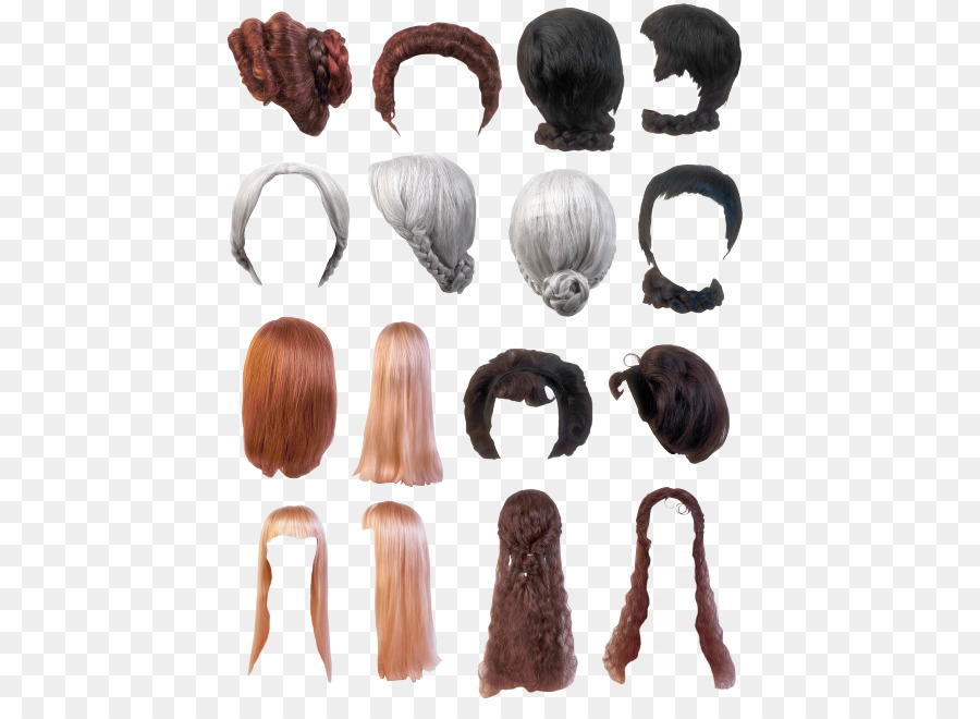 Perücke Haare - Haar-Pinsel-set-Effekt