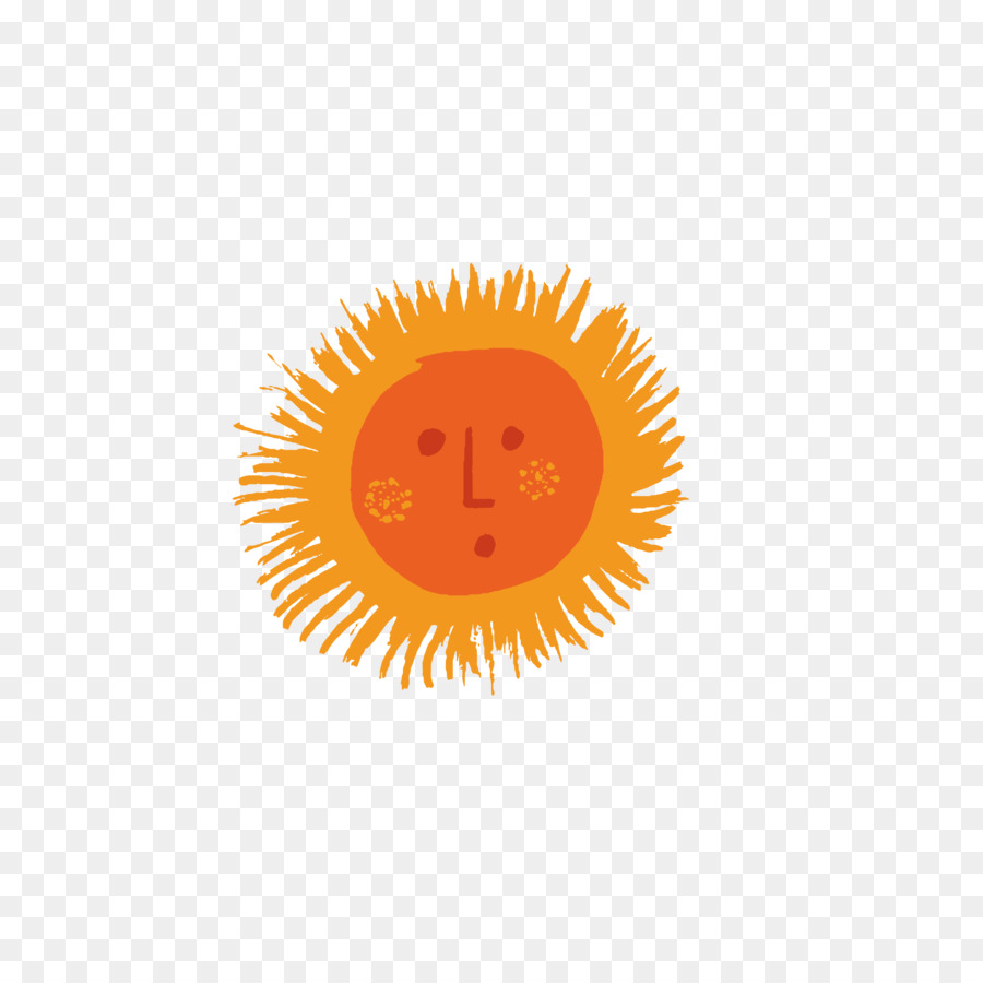 Emoticon-Logo Kreis Wallpaper - Q-version der sun Avatar