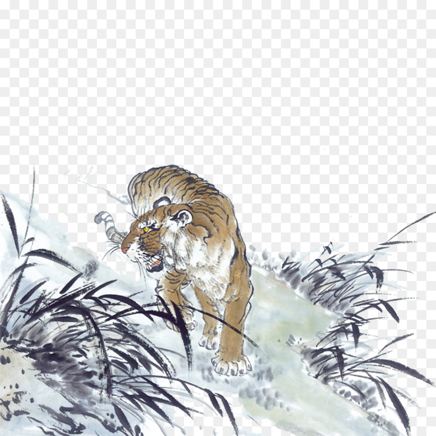 Hổ Mực rửa vẽ bức tranh Trung quốc - con hổ png tải về - Miễn phí trong  suốt Động Vật Hoang Dã png Tải về.