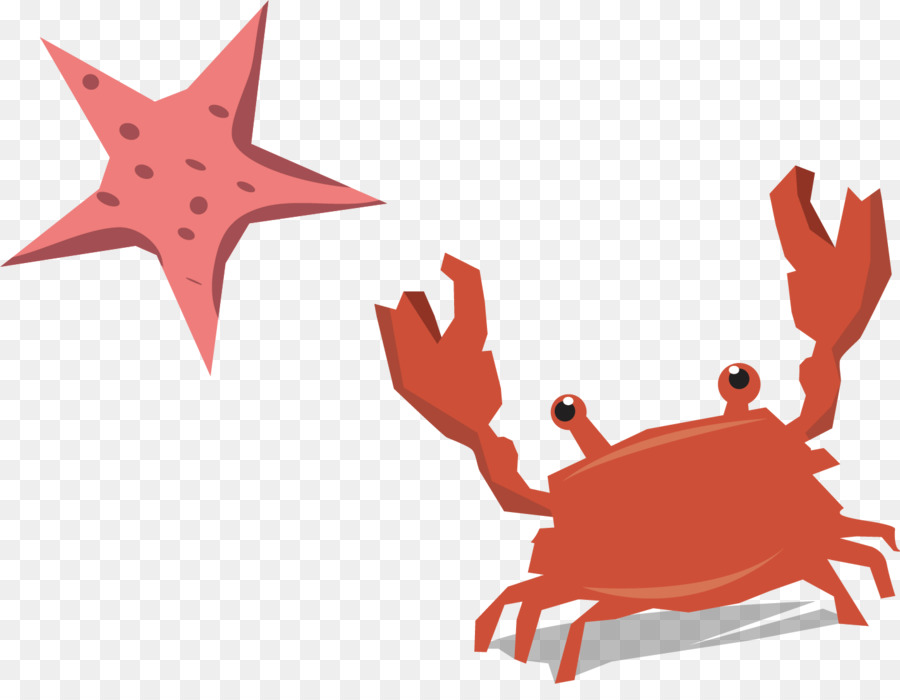 Krabbe Clip-art - Krabbe Seestern png-Vektor-material