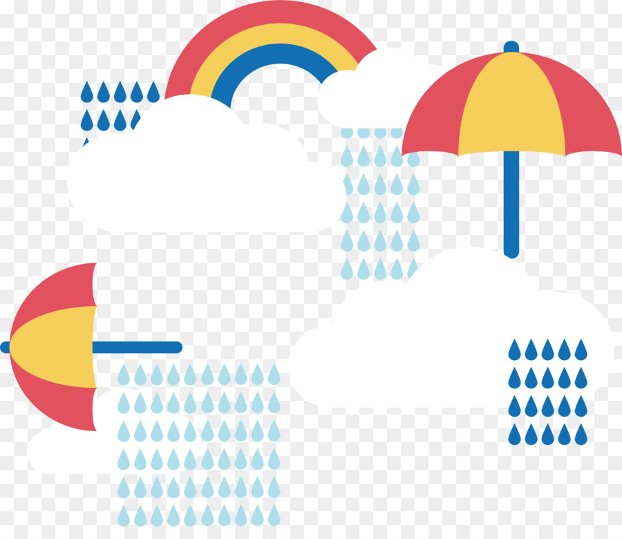 Ombrello Arcobaleno Illustrazione - E arcobaleno ombrello