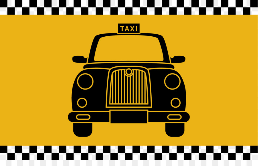 Illegale taxi operazione Yellow cab Taxi degli Stati Uniti, noleggio Auto - Taxi design retrò vector materiale