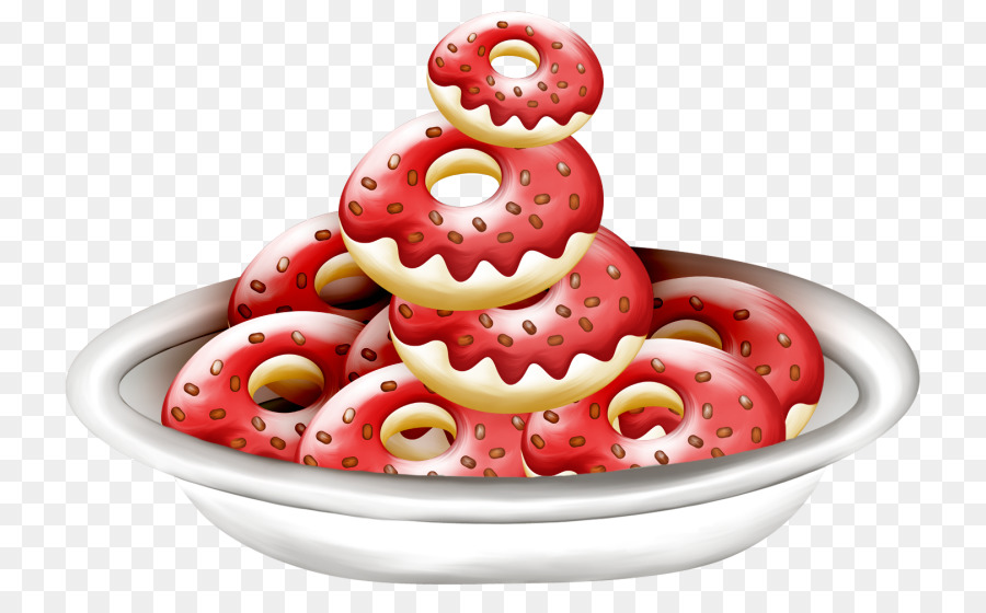 Pfannkuchen Nudeln Obst - Ein donut