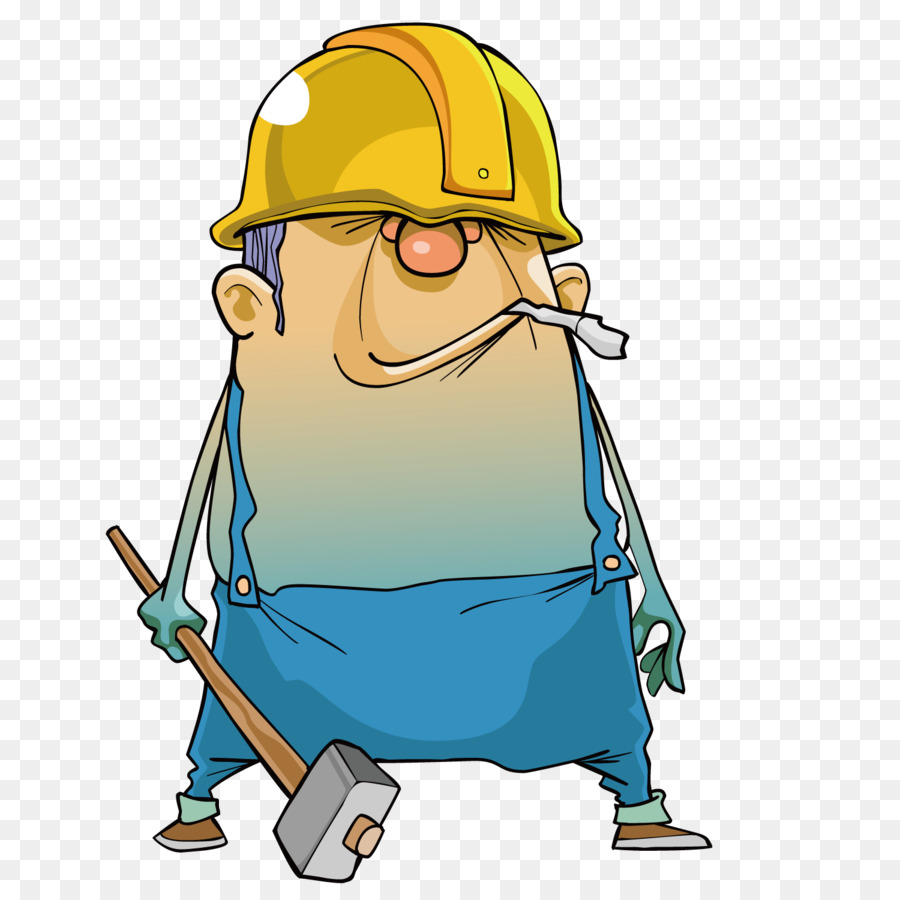 Operaio edile Operaio - Un uomo con un martello