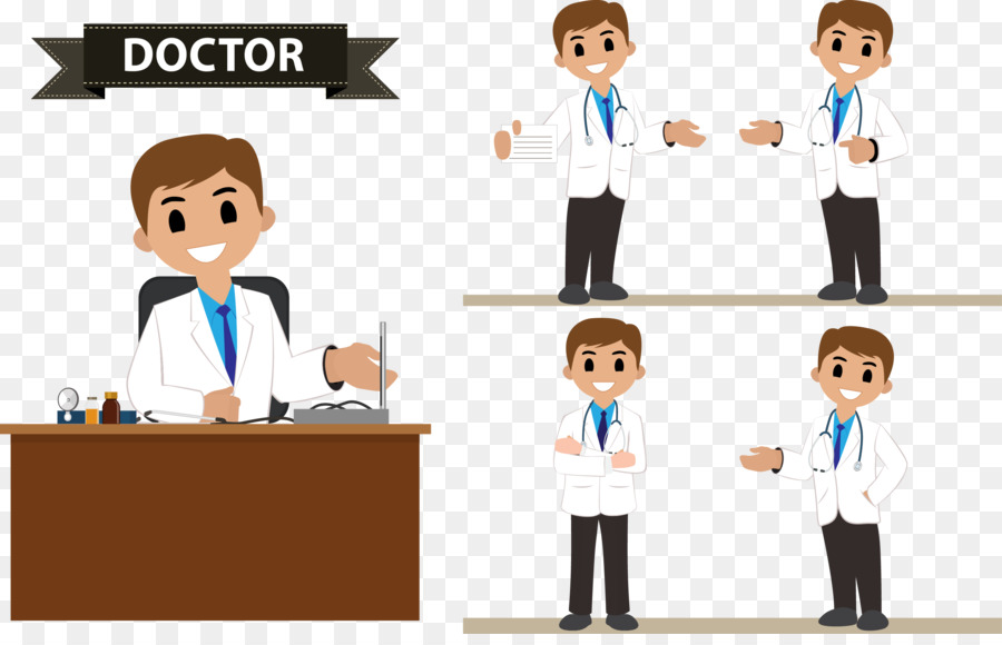 Cartoon Arzt Abbildung - Vektor Arzt