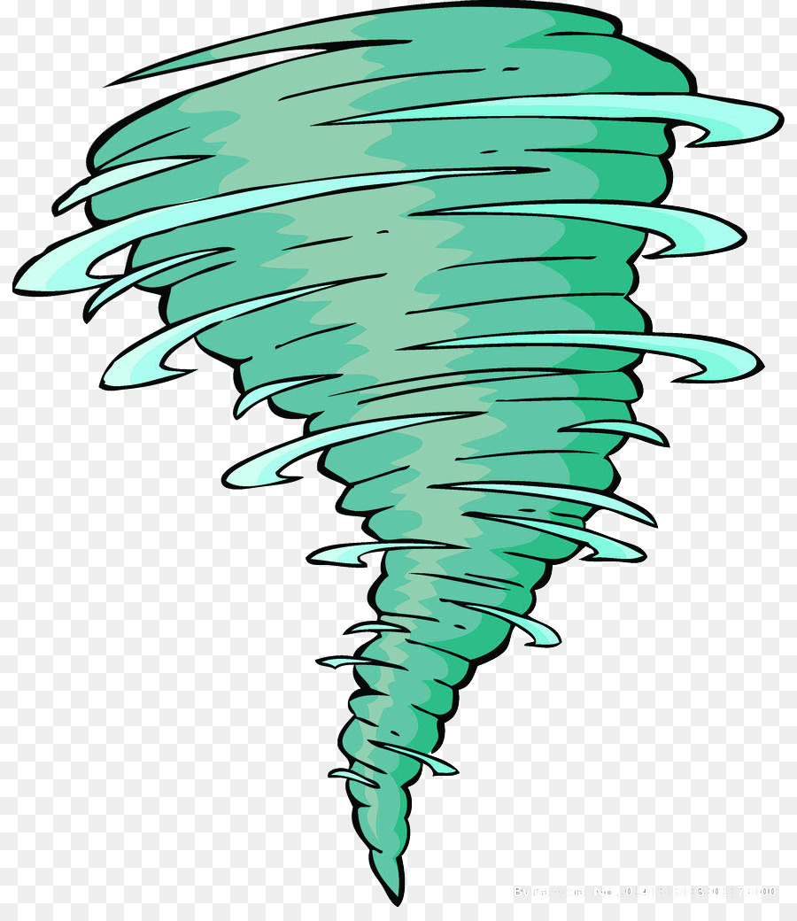 Der Tornado-Clip-art - Grüne Einfache Tornado Dekorativen Mustern