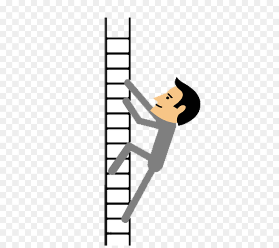 Cầu Thang Trình Bày Mẫu PowerPoint - Người kinh doanh leo cầu thang