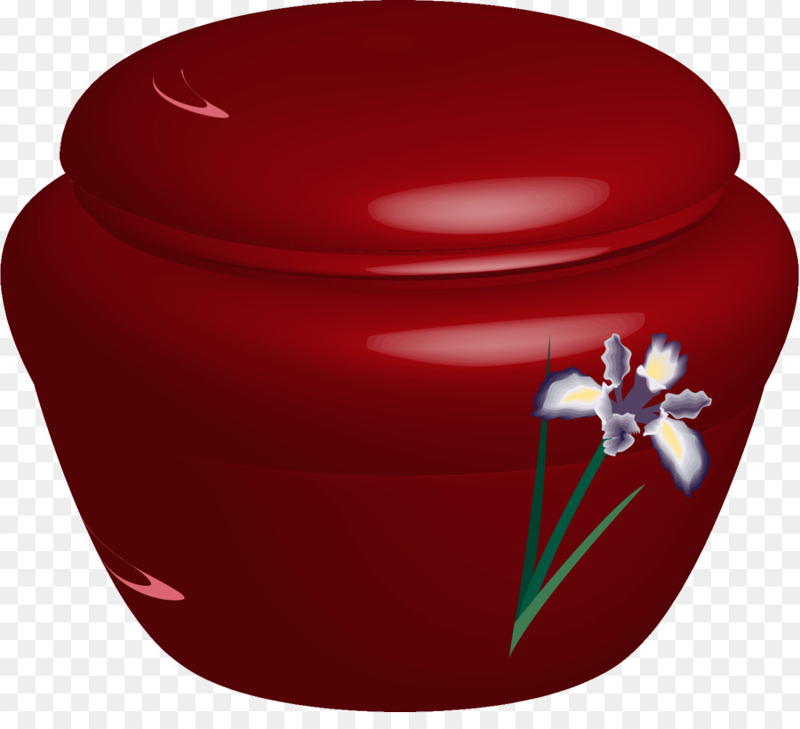 pittura - Vettore di dipinti di rosso, vaso