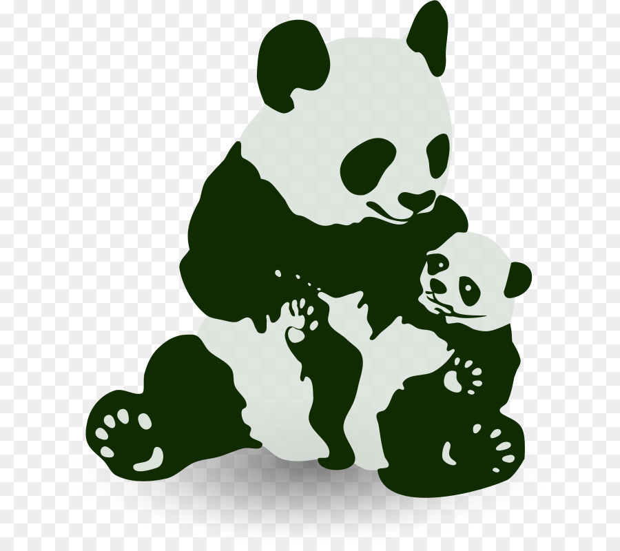 Chengdu Research Base of Giant Panda Bear Baby shower - Panda panda la madre e il bambino