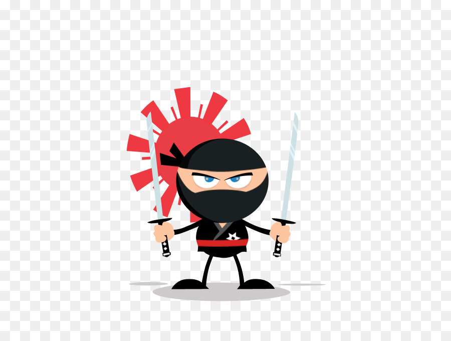 Cartoon Ninja Royalty-free Illustrazione - samurai dei cartoni animati