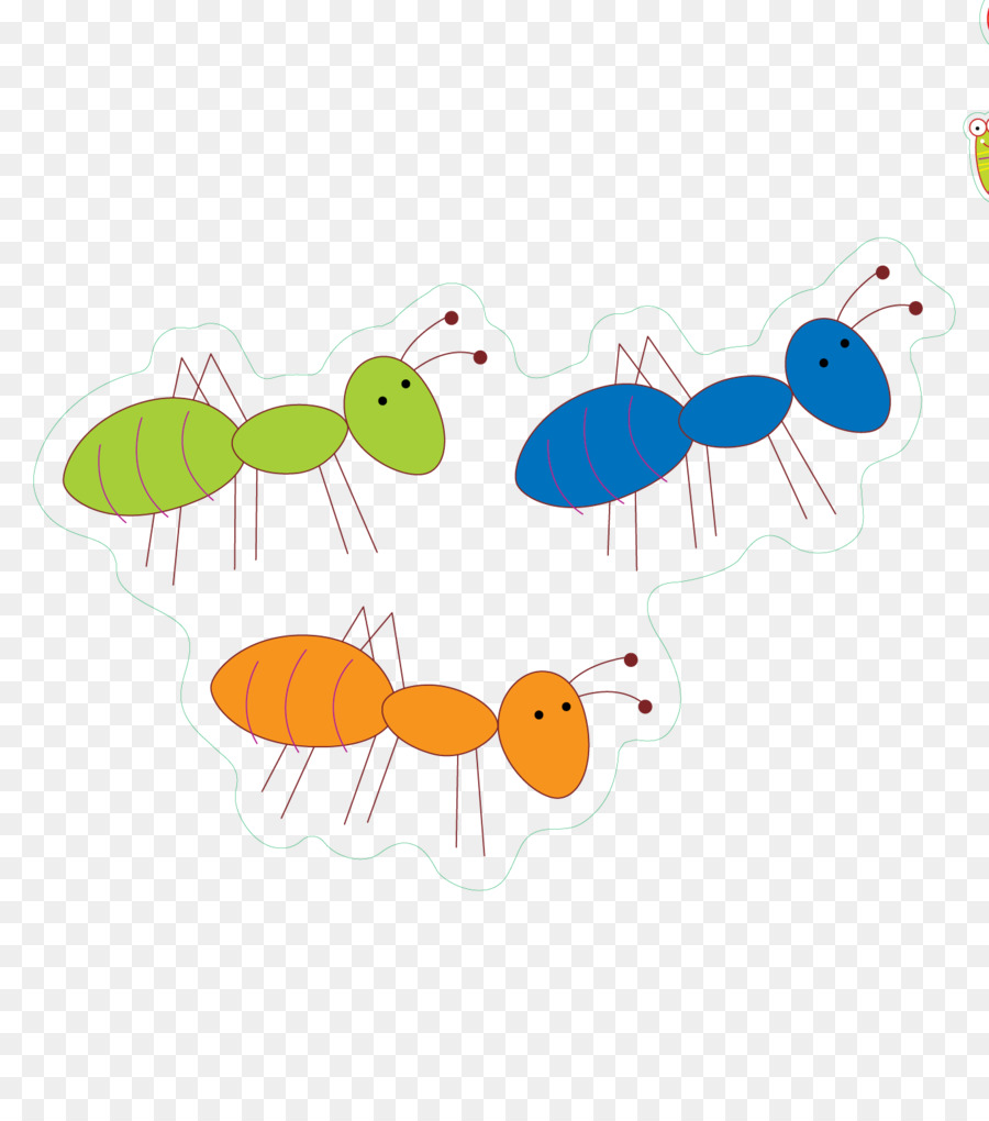 Formica, Insetto u6606u866b: u8682u8681 Cartoon - Colore cartoon insetti formiche