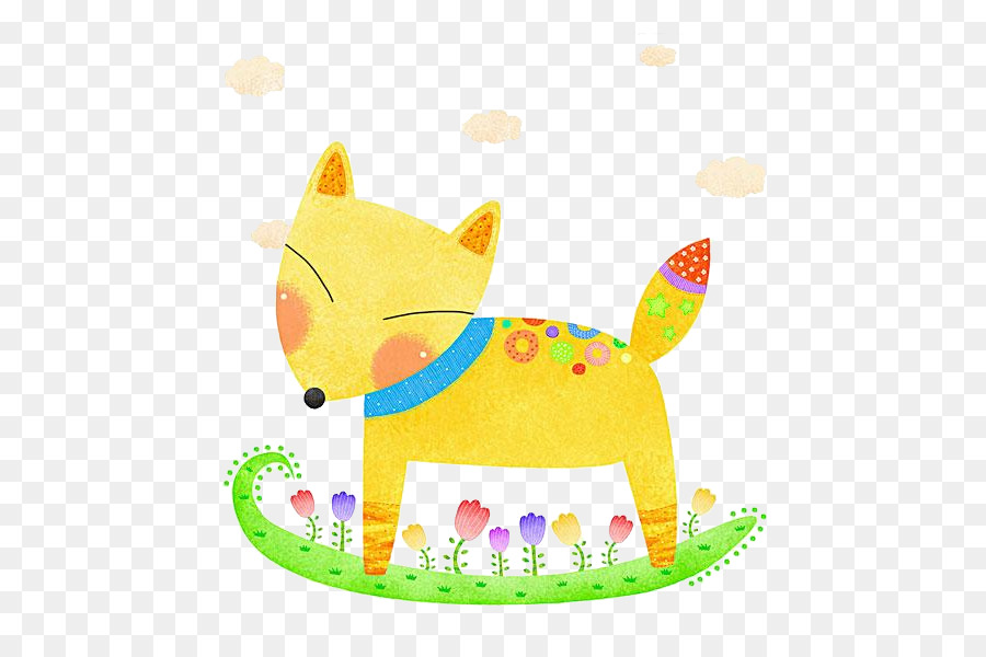 Thailand Fox Illustration - Von Hand bemalt fox