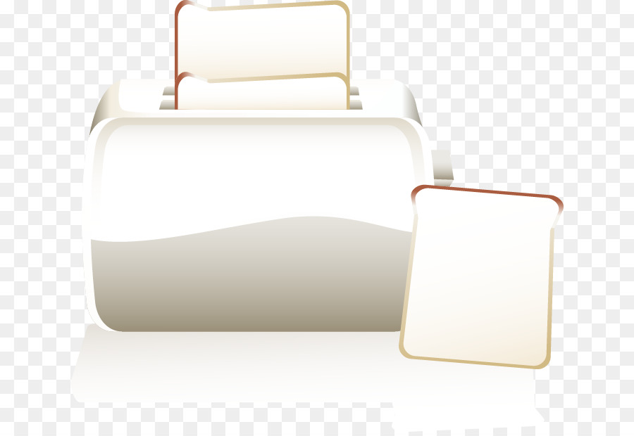cartoon Koffer - Weiß lackiert toast-Brot-Maschine
