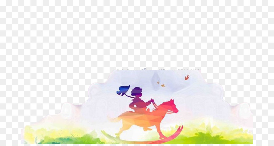 Cavallo Del Fumetto Illustrazione - cavallo in corsa