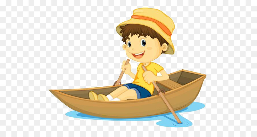 Fila, Fila, Fila la Vostra Barca a Remi per Bambini canzone Clip art - Personaggio dei cartoni animati di canottaggio