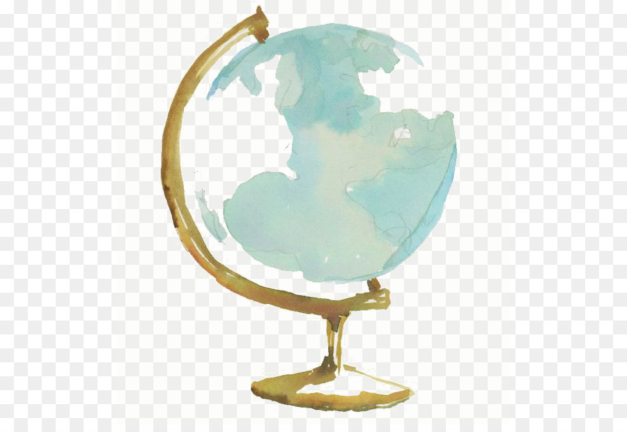 Mondo dipinto ad Acquerello, Disegno - globo