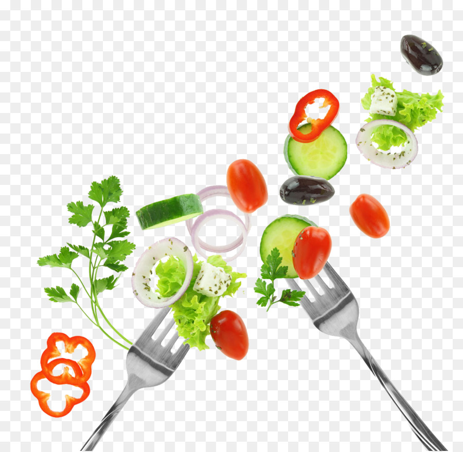 Pflanzliche Lebensmittel Ernährung Gesundheit Essen - Gemüse und Gabel