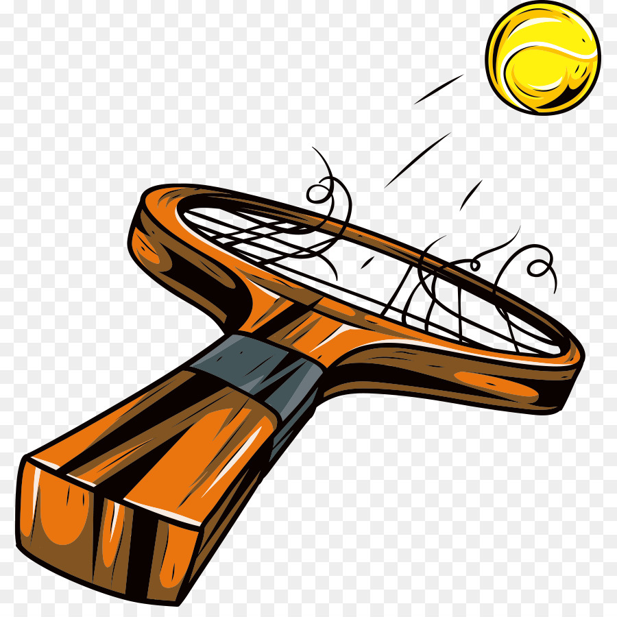 Tennisball Tennisschläger Wand - Kreative Tennis