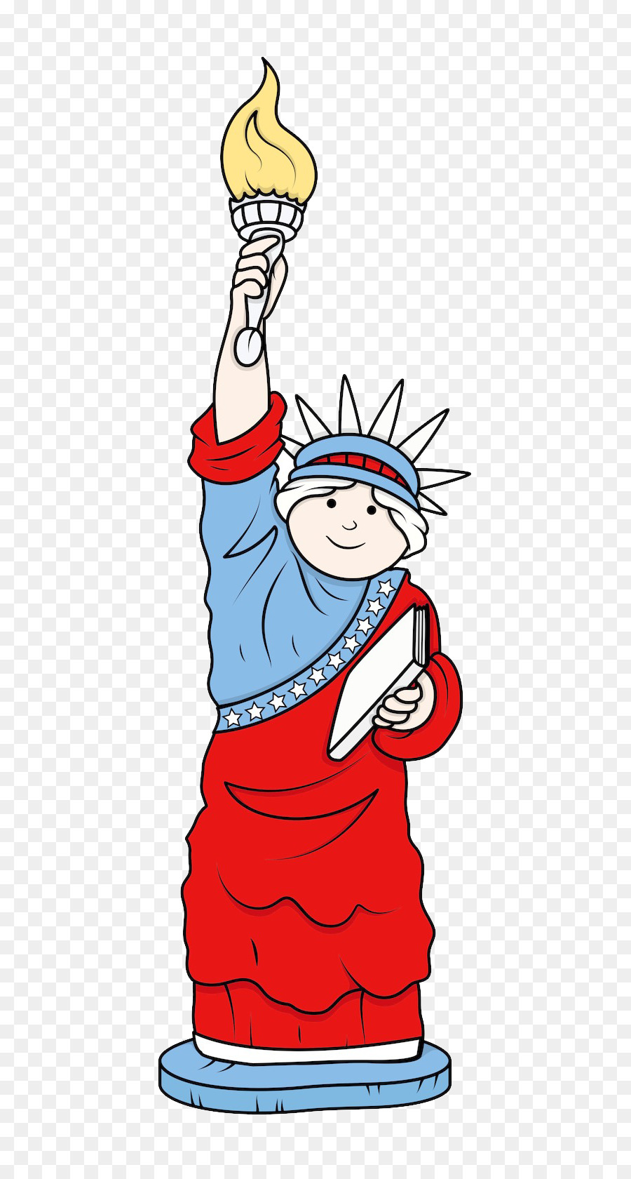 Statue of Liberty Stein Skulptur Cartoon - Cartoon-Statue of Liberty