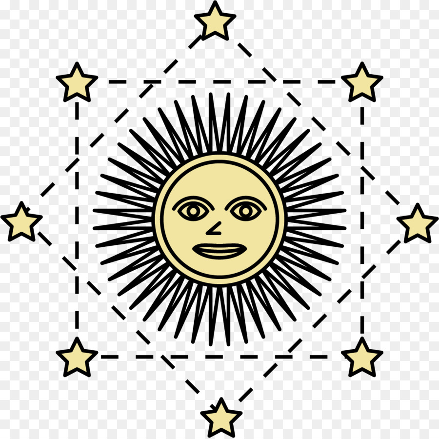 Simboli astrologici Alchimia Icona - Mago simbolo del sole