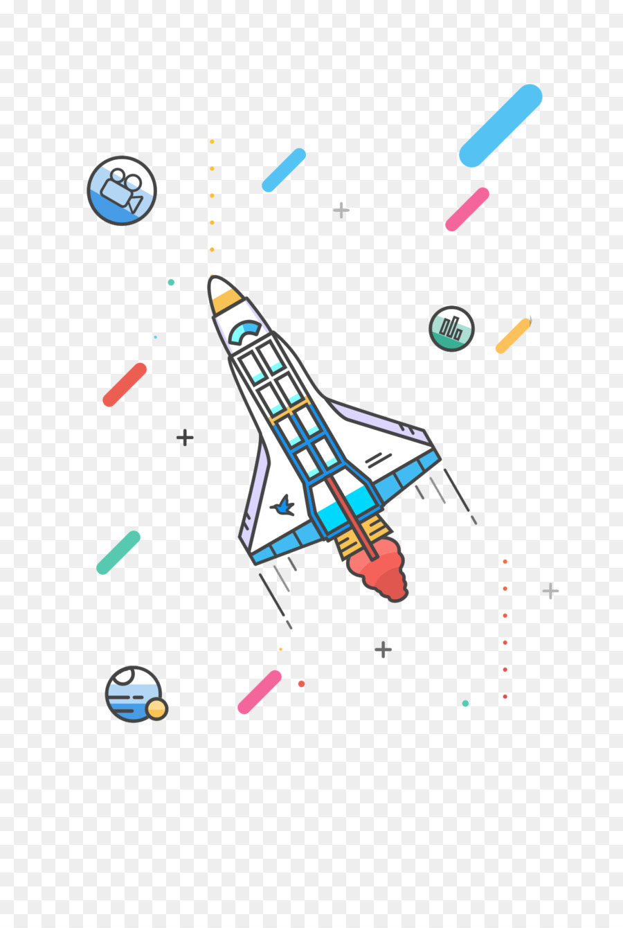 iOS-Rakete Raumschiff-Symbol - space shuttle